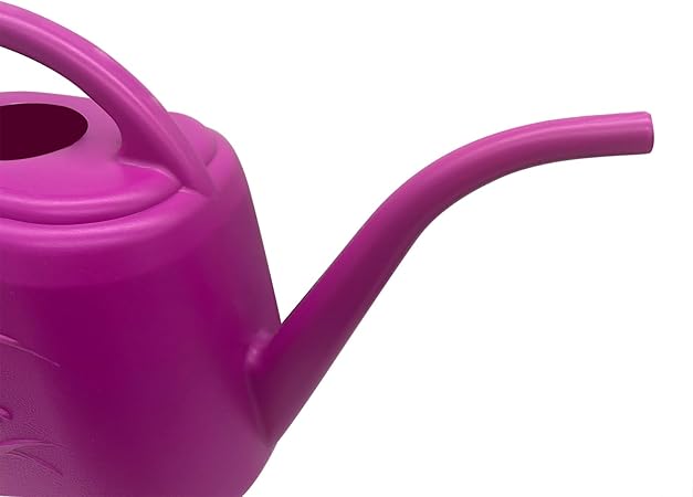 Purple Printed Long - Spout Watering Can, 1.5L Capacity Home Gardening Watering Tool, Creative Plant Watering Pot