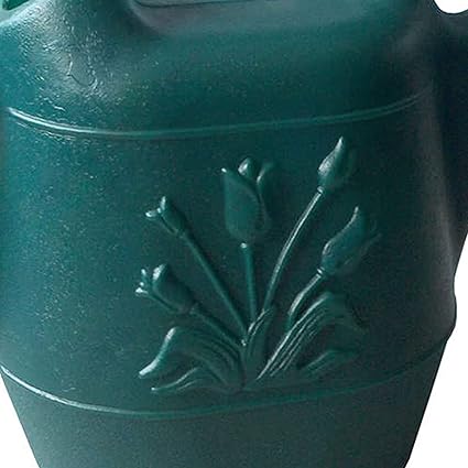 Dark Green Printed Long - Spout Watering Can, Large - Capacity Gardening Watering Tool, Size Approx.  Home Plant Care Kettle