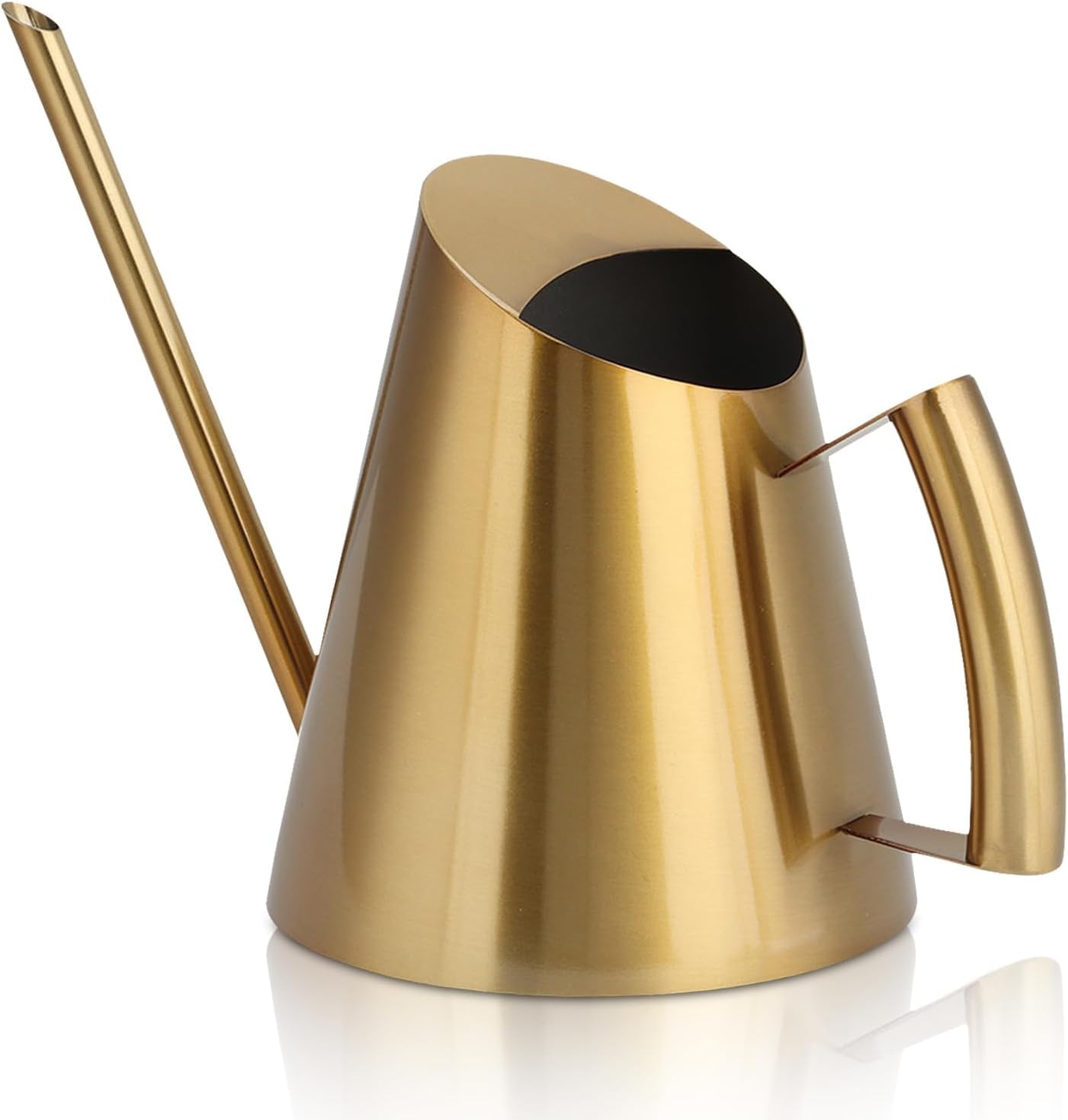 Gold Stainless Steel Long - Spout Watering Can, Exquisite Gardening Watering Tool, Suitable for Succulent Pots