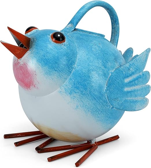 Blue Bird - Shaped Metal Watering Can, Creative Gardening Watering Tool