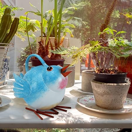 Blue Bird - Shaped Metal Watering Can, Creative Gardening Watering Tool