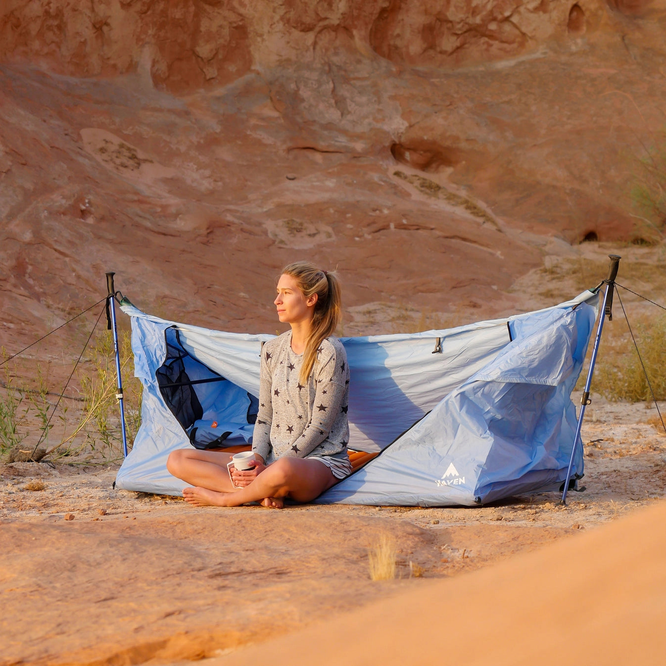 Haven Tents Lay Flat Hammock Tent with Mosquito Net - Includes Insulated Pad and Rainfly