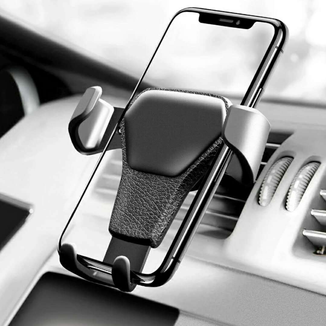 Car Air Vent Gravity Phone Holder – Automatic Clamping, Stable Mount, One-Hand Operation for Navigation