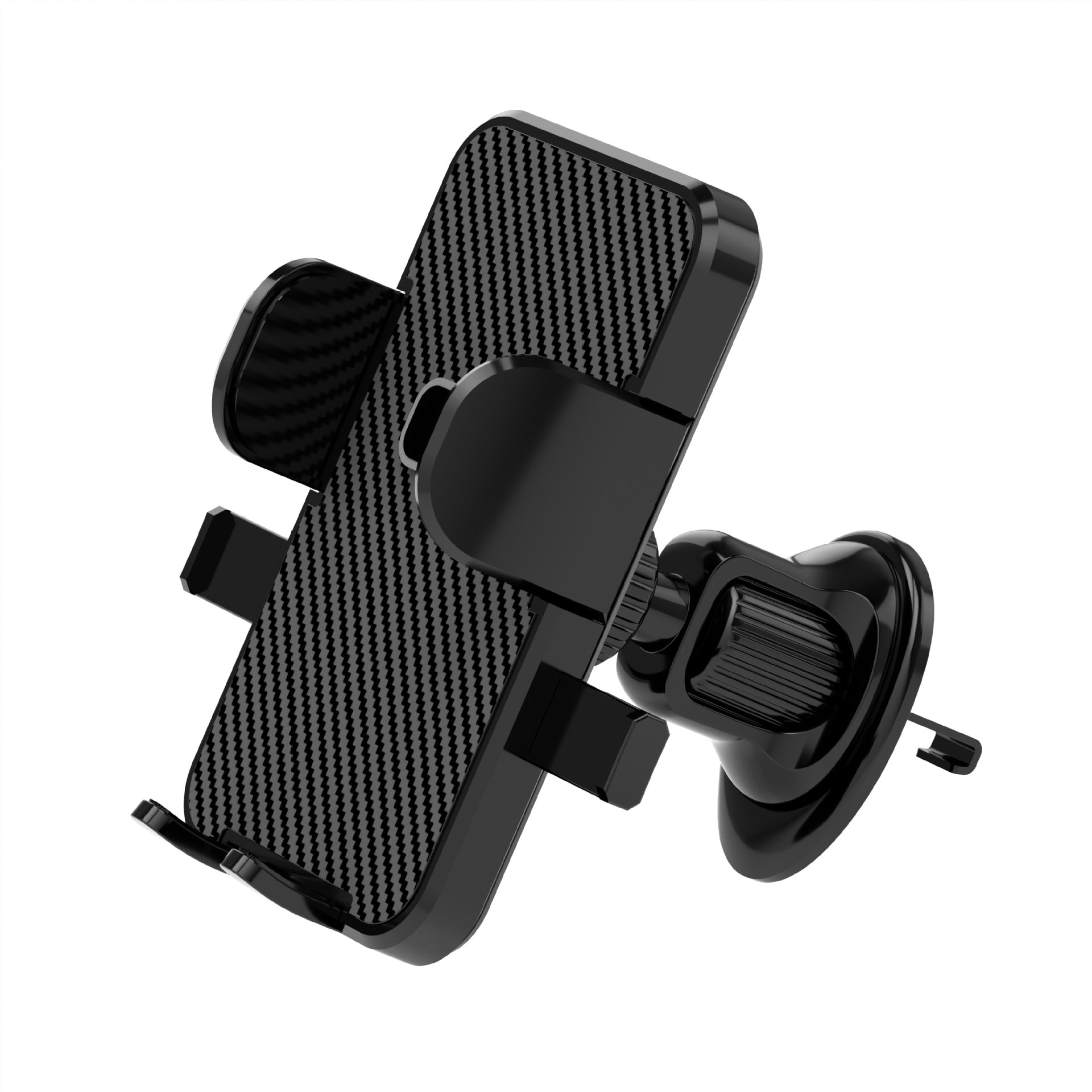 Car Air Vent Phone Holder – Adjustable Clamp Mount with Carbon Fiber Texture, Stable & Anti-Shake Design for Hands-Free Navigation