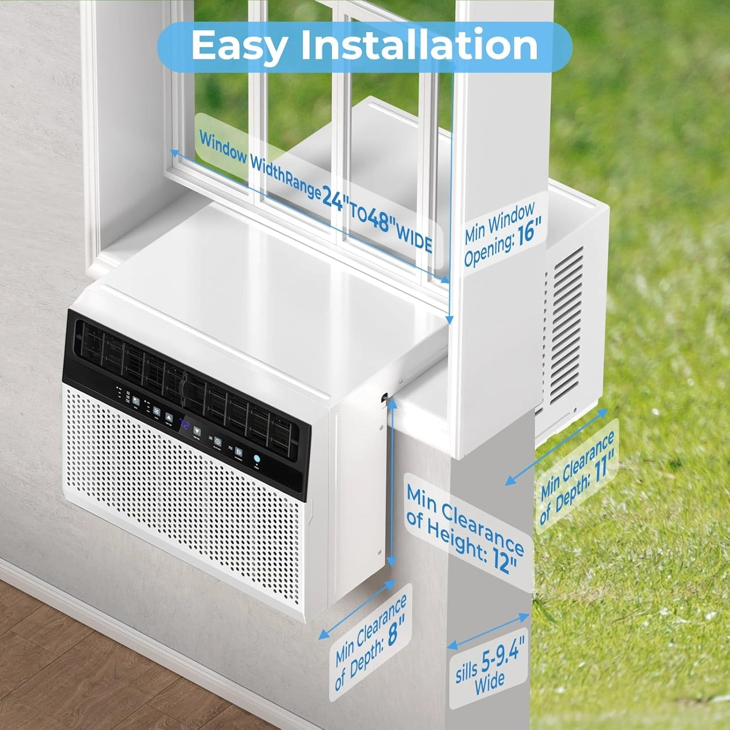U-Shaped Window Air Conditioner