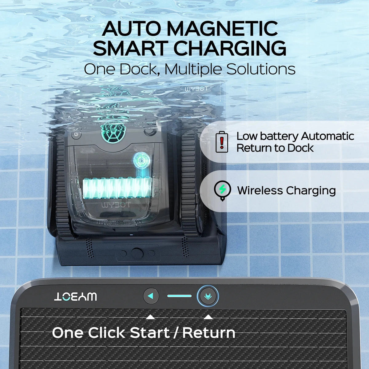 World's First Underwater Solar-Powered Robotic Pool Cleaner
