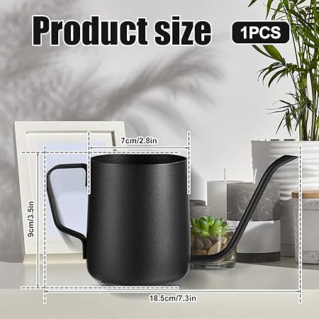 Minimalist Black Long - Spout Watering Can, Indoor Gardening Green Plant Watering Tool,  Precision Watering Pot for Succulent Pots