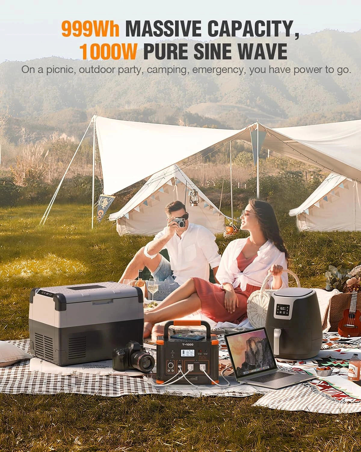1000W Portable Power Station Accessories Only (No Unit)