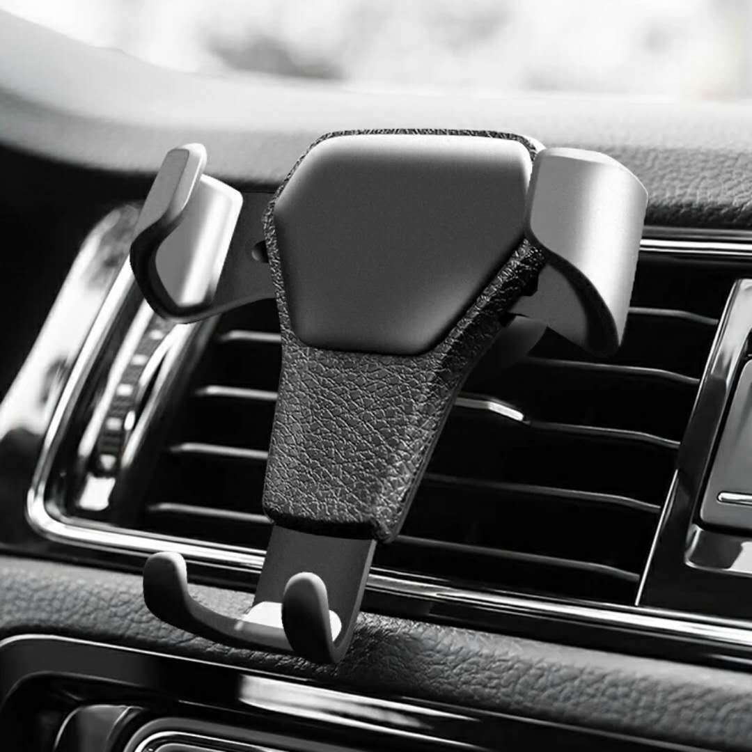 Car Air Vent Gravity Phone Holder – Automatic Clamping, Stable Mount, One-Hand Operation for Navigation