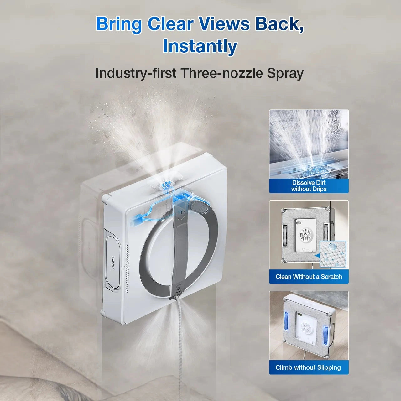 Portable Window Cleaning Robot