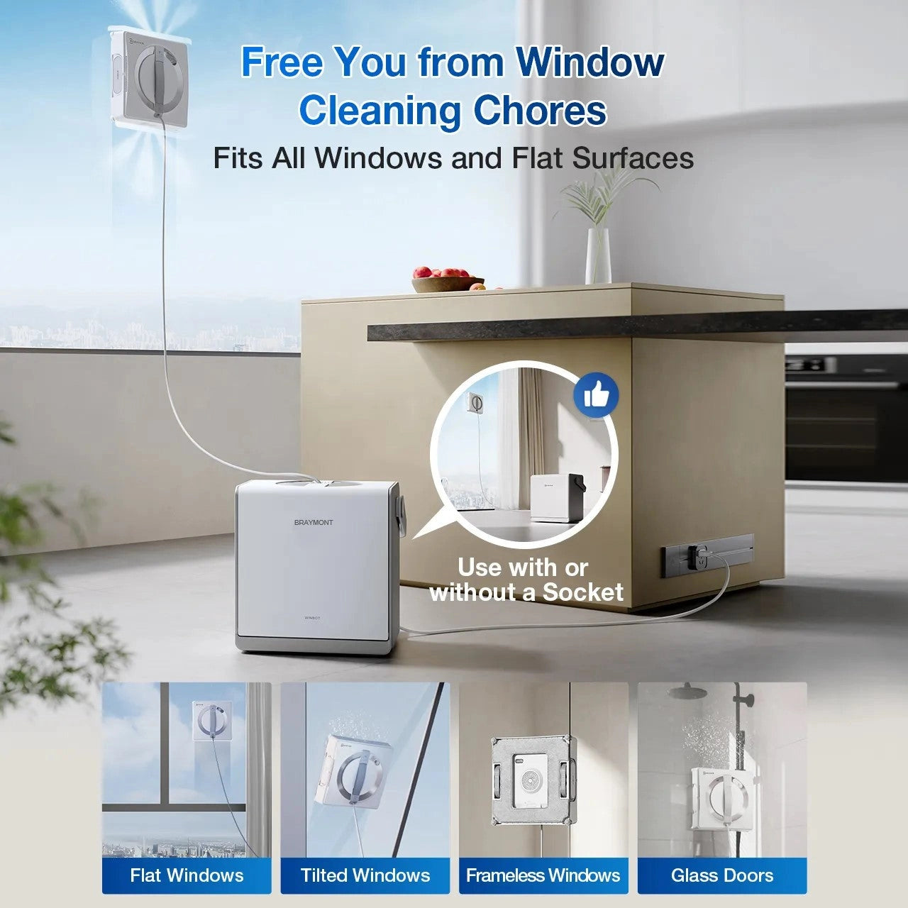 Portable Window Cleaning Robot